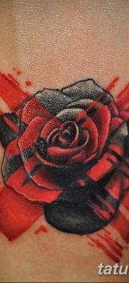 Фото черно красной тату 15.06.2019 №034 — black red tattoos photo — tatufoto.com