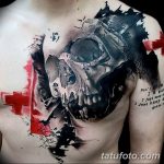 Фото черно красной тату 15.06.2019 №047 - black red tattoos photo - tatufoto.com