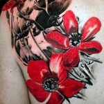 Фото черно красной тату 15.06.2019 №050 - black red tattoos photo - tatufoto.com
