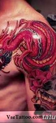 Фото черно красной тату 15.06.2019 №051 — black red tattoos photo — tatufoto.com