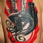 Фото черно красной тату 15.06.2019 №071 - black red tattoos photo - tatufoto.com