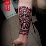 Фото черно красной тату 15.06.2019 №075 - black red tattoos photo - tatufoto.com