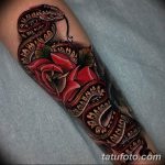 Фото черно красной тату 15.06.2019 №077 - black red tattoos photo - tatufoto.com