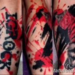 Фото черно красной тату 15.06.2019 №092 - black red tattoos photo - tatufoto.com