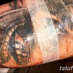 Фото черно красной тату 15.06.2019 №094 - black red tattoos photo - tatufoto.com