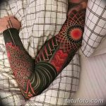 Фото черно красной тату 15.06.2019 №106 - black red tattoos photo - tatufoto.com