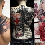 Фото черно красной тату 15.06.2019 №118 - black red tattoos photo - tatufoto.com