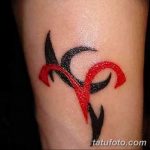 Фото черно красной тату 15.06.2019 №120 - black red tattoos photo - tatufoto.com