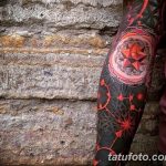 Фото черно красной тату 15.06.2019 №128 - black red tattoos photo - tatufoto.com