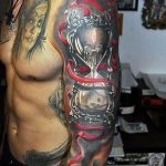 Фото черно красной тату 15.06.2019 №177 - black red tattoos photo - tatufoto.com