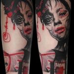Фото черно красной тату 15.06.2019 №181 - black red tattoos photo - tatufoto.com