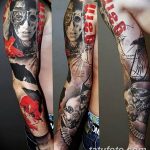Фото черно красной тату 15.06.2019 №187 - black red tattoos photo - tatufoto.com