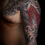Фото черно красной тату 15.06.2019 №200 - black red tattoos photo - tatufoto.com