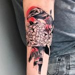 Фото черно красной тату 15.06.2019 №204 - black red tattoos photo - tatufoto.com