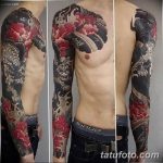 Фото черно красной тату 15.06.2019 №214 - black red tattoos photo - tatufoto.com