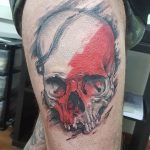 Фото черно красной тату 15.06.2019 №222 - black red tattoos photo - tatufoto.com