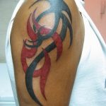 Фото черно красной тату 15.06.2019 №270 - black red tattoos photo - tatufoto.com