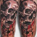 Фото черно красной тату 15.06.2019 №273 - black red tattoos photo - tatufoto.com