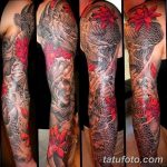 Фото черно красной тату 15.06.2019 №283 - black red tattoos photo - tatufoto.com