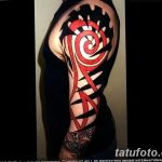Фото черно красной тату 15.06.2019 №287 - black red tattoos photo - tatufoto.com