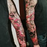 Фото черно красной тату 15.06.2019 №294 - black red tattoos photo - tatufoto.com