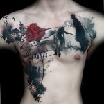 Фото черно красной тату 15.06.2019 №306 - black red tattoos photo - tatufoto.com