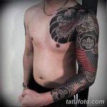 Фото черно красной тату 15.06.2019 №314 - black red tattoos photo - tatufoto.com