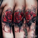 Фото черно красной тату 15.06.2019 №317 - black red tattoos photo - tatufoto.com