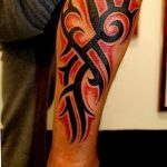 Фото черно красной тату 15.06.2019 №327 - black red tattoos photo - tatufoto.com