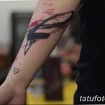 Фото черно красной тату 15.06.2019 №342 - black red tattoos photo - tatufoto.com