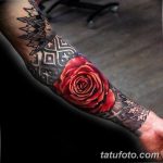 Фото черно красной тату 15.06.2019 №348 - black red tattoos photo - tatufoto.com