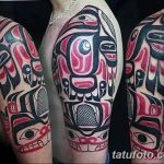 Фото черно красной тату 15.06.2019 №350 - black red tattoos photo - tatufoto.com