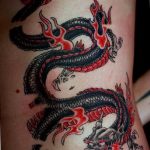 Фото черно красной тату 15.06.2019 №353 - black red tattoos photo - tatufoto.com