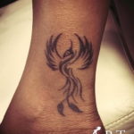 Фото маленькая тату феникс 18.07.2019 №004 - little phoenix tattoo - tatufoto.com