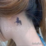 Фото маленькое тату лошадь 24.07.2019 №024 - small horse tattoo - tatufoto.com