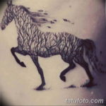 Фото пример тату с лошадью 24.07.2019 №015 - horse tattoo - tatufoto.com