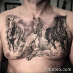 Фото пример тату с лошадью 24.07.2019 №019 - horse tattoo - tatufoto.com