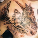 Фото пример тату с лошадью 24.07.2019 №026 - horse tattoo - tatufoto.com