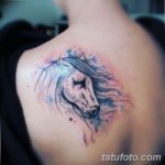 Фото пример тату с лошадью 24.07.2019 №041 - horse tattoo - tatufoto.com