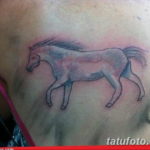 Фото тату белая лошадь 24.07.2019 №009 - white horse tattoo - tatufoto.com