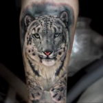 Фото тату белый тигр 28.07.2019 №013 - white tiger tattoo - tatufoto.com