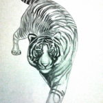 Фото тату белый тигр 28.07.2019 №037 - white tiger tattoo - tatufoto.com