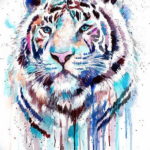 Фото тату белый тигр 28.07.2019 №043 - white tiger tattoo - tatufoto.com
