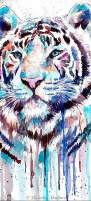 Фото тату белый тигр 28.07.2019 №043 — white tiger tattoo — tatufoto.com