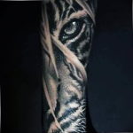 Фото тату белый тигр 28.07.2019 №091 - white tiger tattoo - tatufoto.com