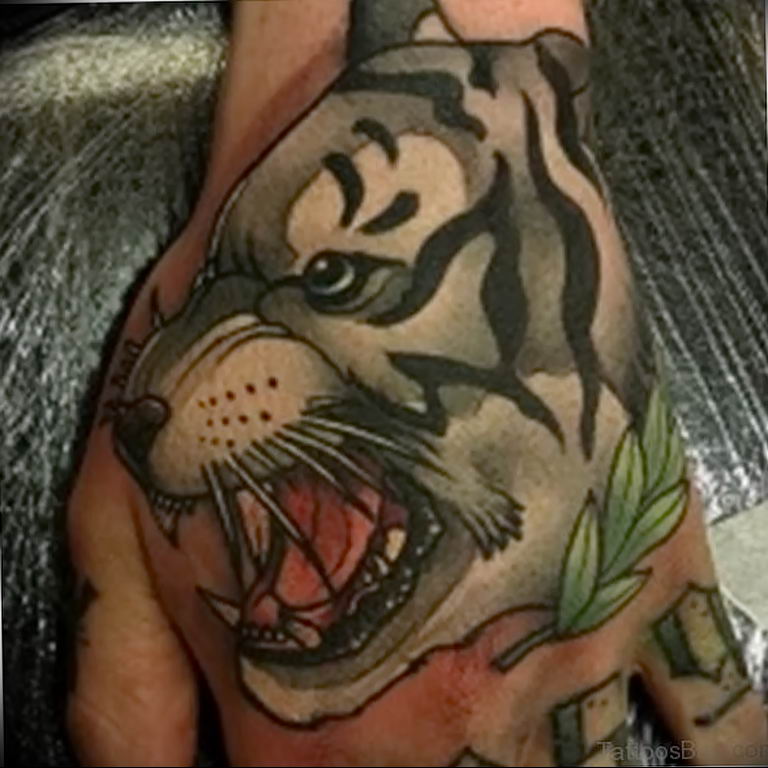 Фото тату белый тигр 28.07.2019 №092 - white tiger tattoo - tatufoto.com