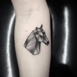 Фото тату голова лошади 24.07.2019 №051 - horse head tattoo - tatufoto.com