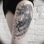 Фото тату голова лошади 24.07.2019 №058 - horse head tattoo - tatufoto.com