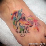 Фото тату лошадь для девушек 24.07.2019 №027 - horse tattoo for girls - tatufoto.com