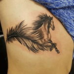 Фото тату лошадь для девушек 24.07.2019 №028 - horse tattoo for girls - tatufoto.com